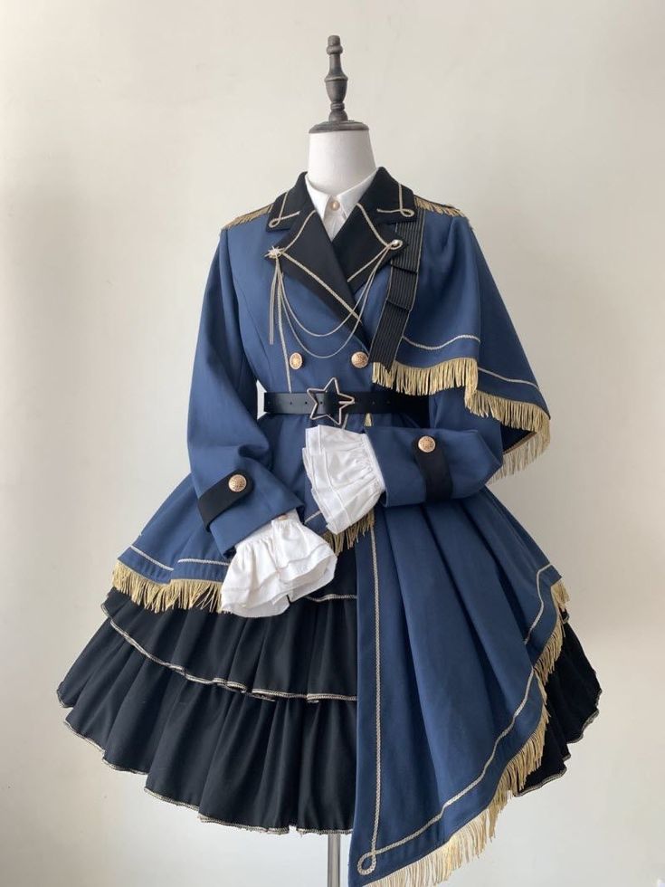 Aryan Deep Navy Regal Officer Dress
