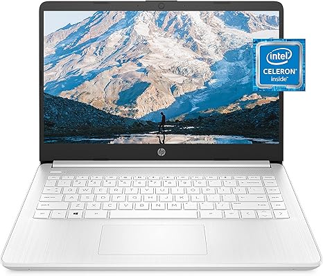 HP 14 Laptop, Intel Celeron N4020, 4 GB RAM, 64 GB Storage, 14-inch Micro-edge HD Display, Windows 11 Home, Thin & Portable, 4K Graphics